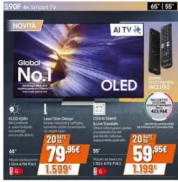 Expert SAMSUNG S90F 4K Smart TV 55" offerta