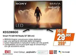 Expert SONY Smart TV LED HD Ready 32" (80 cm) KD32W800 offerta