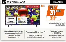Expert LG 50" UHD AI Serie UA74 50UA74006 offerta
