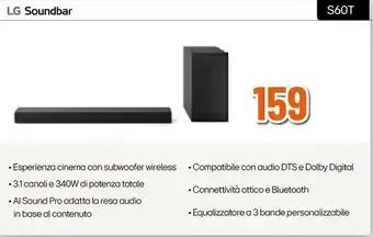 Expert LG Soundbar S60T offerta
