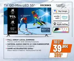Expert TCL TV QD-Mini LED 55" 55C69KS offerta