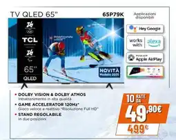 Expert TCL TV QLED 65" 65P79K offerta