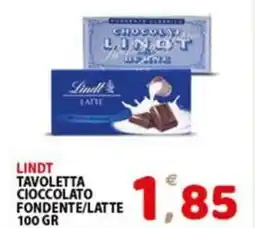 Premium Supermercati Lindt tavoletta cioccolato fondente/latte offerta