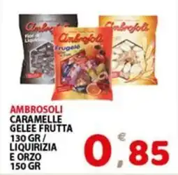 Premium Supermercati Ambrosoli caramelle gelee frutta/ liquirizia e orzo offerta