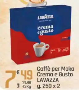 Supermercati Dok Caffè per Moka Crema e Gusto LAVAZZA offerta