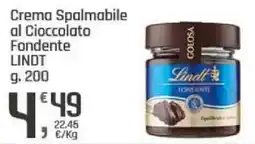 Supermercati Dok Crema Spalmabile al Cioccolato Fondente LINDT offerta