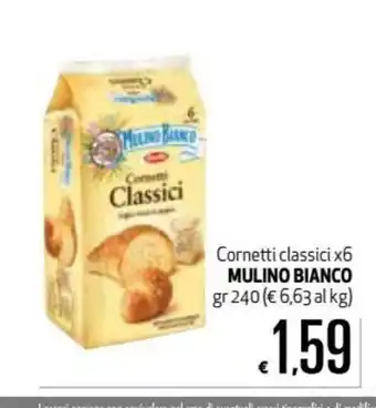 Maxi Supermercati Mulino Bianco Cornetti classici x6 240gr offerta