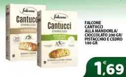 Premium Supermercati Falcone cantucci alla mandorla/ cioccolato 200 gr/ pistacchio e cedro offerta