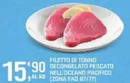 Supermercati Dok Filetto di tonno decongelato pescato offerta