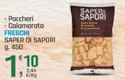 Supermercati Dok Paccheri - calamarata freschi SAPER DI SAPORI offerta