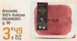 Supermercati Dok Bresaola 100% Italiana RIGAMONTI offerta