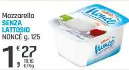 Supermercati Dok Mozzarella senza lattosio NONCÈ offerta