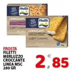 Premium Supermercati Frosta filetti merluzzo croccante linea msc offerta