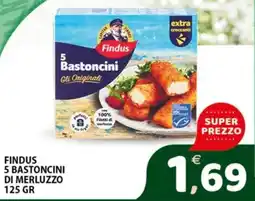 Premium Supermercati Findus 5 bastoncini di merluzzo offerta