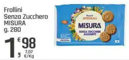 Supermercati Dok Frollini Senza Zucchero MISURA offerta