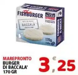 Premium Supermercati Marepronto burger di baccala offerta