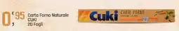 Supermercati Dok Carta Forno Naturale CUKI 20 Fogli offerta