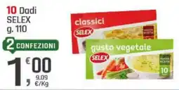 Supermercati Dok 10 Dadi SELEX offerta