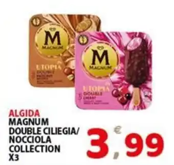 Premium Supermercati Algida magnum double ciliegia/ nocciola collection offerta