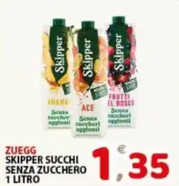 Premium Supermercati Zuegg skipper succhi senza zucchero offerta