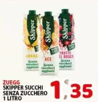 Premium Supermercati Zuegg skipper succhi senza zucchero offerta