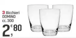 Supermercati Dok Bicchieri DOMINO CC. 300 offerta
