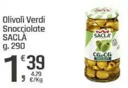 Supermercati Dok Olivoli Verdi Snocciolate SACLÀ offerta