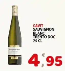 Premium Supermercati Cavit sauvignon blanc trento doc offerta