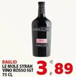 Premium Supermercati Baglio le mole syrah vino rosso igt offerta