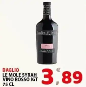 Premium Supermercati Baglio le mole syrah vino rosso igt offerta