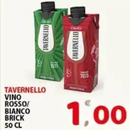 Premium Supermercati Tavernello vino rosso/ bianco brick offerta