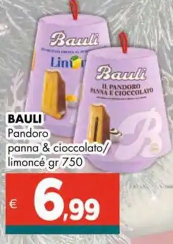 BAULI Pandoro panna & cioccolato limoncé