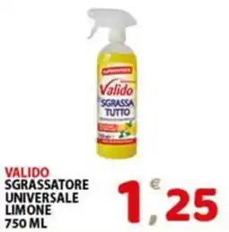 Premium Supermercati Valido sgrassatore universale limone offerta