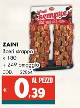 Altasfera ZAINI Boeri strappo x 180 +249 omaggio offerta
