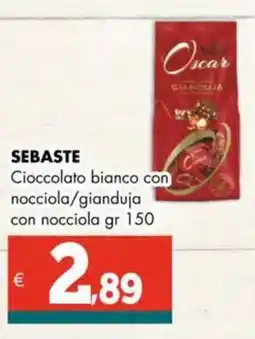 Altasfera SEBASTE Cioccolato bianco con nocciola/gianduja con nocciola offerta