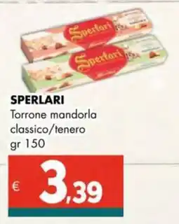 Altasfera SPERLARI Torrone mandorla classico/tenero offerta
