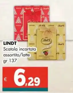 Altasfera LINDT Scatola incartata assortito/latte offerta
