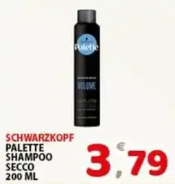 Premium Supermercati Schwarzkopf palette shampoo secco offerta