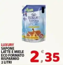 Premium Supermercati Luxury sapone latte e miele eco formato risparmio offerta