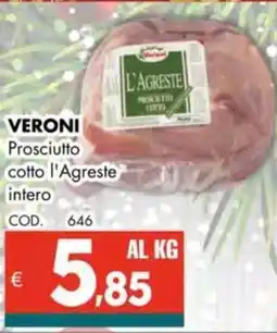 Altasfera VERONI Prosciutto cotto l'Agreste intero offerta
