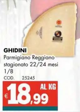 Altasfera GHIDINI Parmigiano Reggiano stagionato 22/24 mesi 1/8 offerta