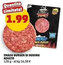 PENNY Smash burger di bovino adulto offerta
