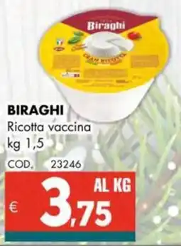 Altasfera BIRAGHI Ricotta vaccina offerta