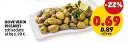 PENNY Olive verdi piccanti schiacciate offerta