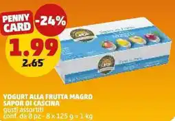 PENNY Yogurt alla frutta magro SAPOR DI CASCINA offerta