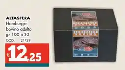 Altasfera ALTASFERA Hamburger bovino adulto offerta