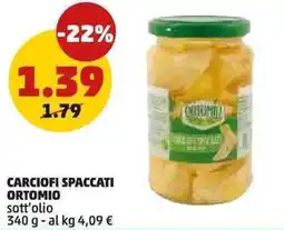 PENNY Carciofi spaccati ortomio sott'olio offerta