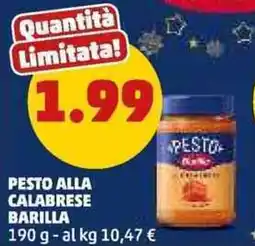 PENNY Pesto alla calabrese BARILLA offerta