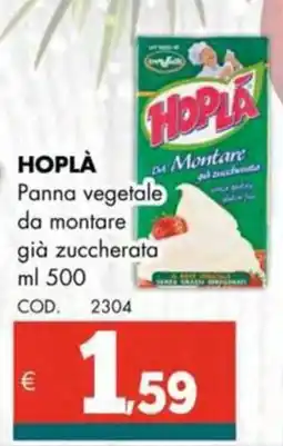 Altasfera HOPLÀ Panna vegetale da montare già zuccherata offerta