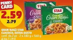 PENNY Gran ragù star classico, extra gusto offerta